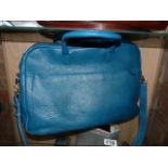 Lamarthe Paris blue leather shoulder bag