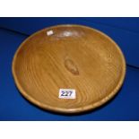 Mouseman oak fruit bowl 28cm diameter
