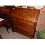 Antique mahogany bureau 3ft