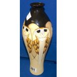 Moorcroft Tengu by Vicky Lovatt owl vase 31cm high