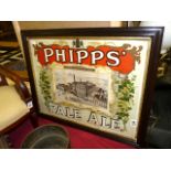 Phipps Pale ale framed advertising print