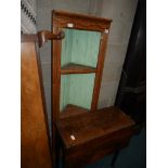 Corner display cabinet and drop leaf oak table