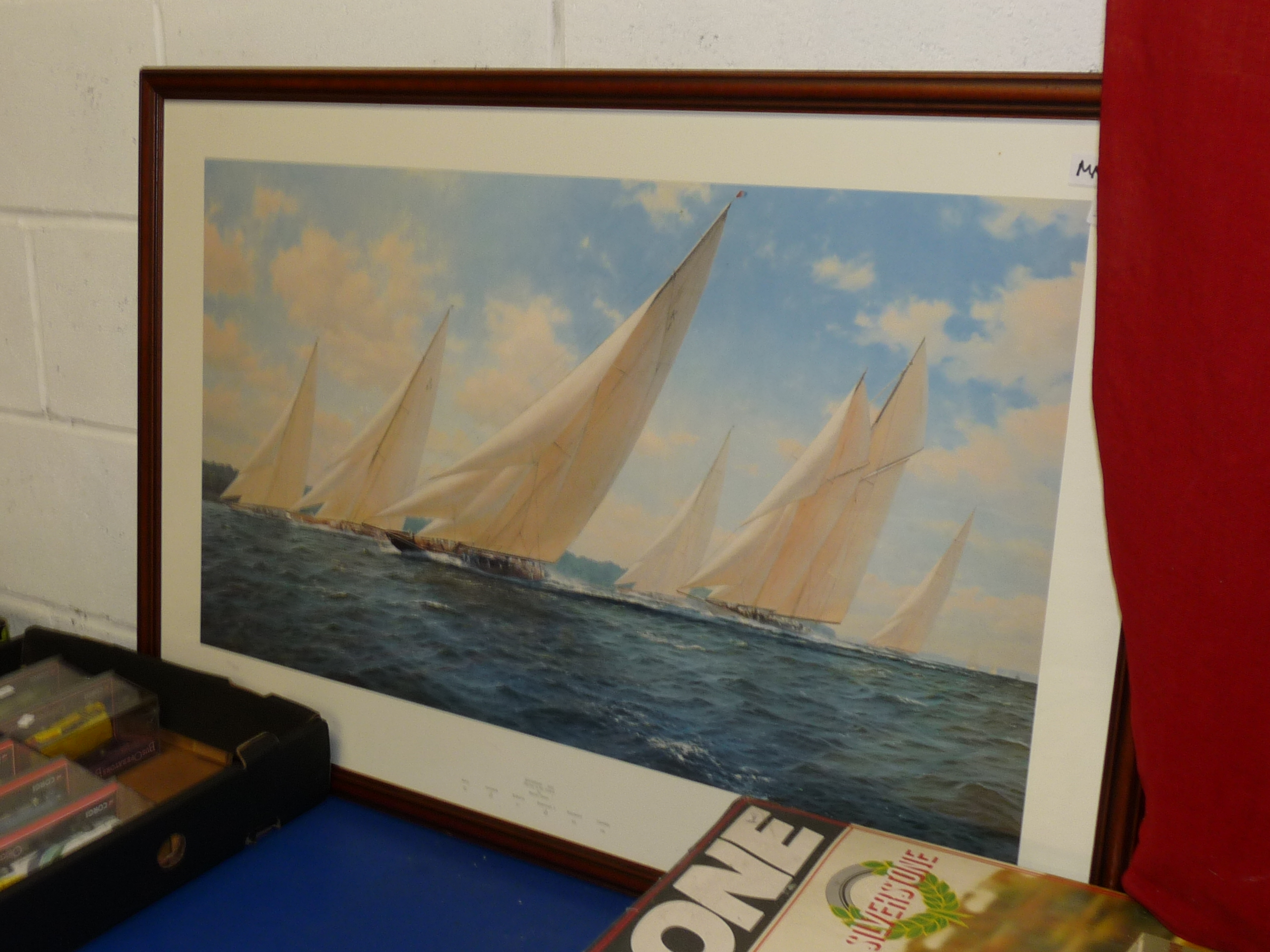 Signed Britannia sailing print