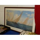 Signed Britannia sailing print