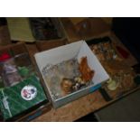 3 boxes of misc inc RCR Crystal Animals & Pendelfin