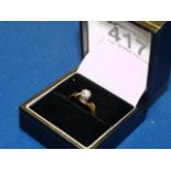 18c gold and diamond 0.3cts (3.5g)