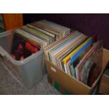 Two boxes of LPs incl BB King, Fleetwood Mac, Chumbawamba anarchy