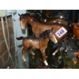 Beswick horse and large foal
