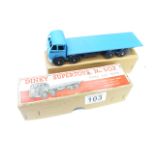 Boxed Dinky super toys 501 blue foden flat truck
