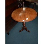 Antique mahogany tripod table