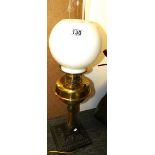 Brass oil lamp (converted and in working order)