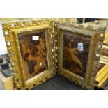 Pair of antique framed Christoleans