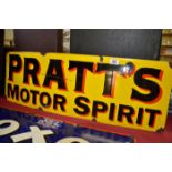 Pratts Motor Spirit enamel sign 91cm x 30cm