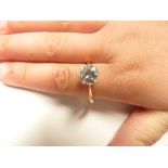 2.5ct Diamond solitaire on 18k size o-p