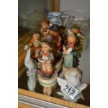 Various figures and ceramics in Goebel, Lladro and Copenhagen