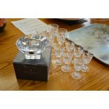 Boxed Waterford Crystal votive and aperitif glasses