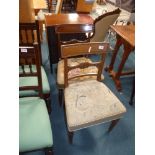 2 x Victorian dining chairs