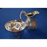 London silver jug and bowl