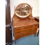 Edwardian inlaid dressing table