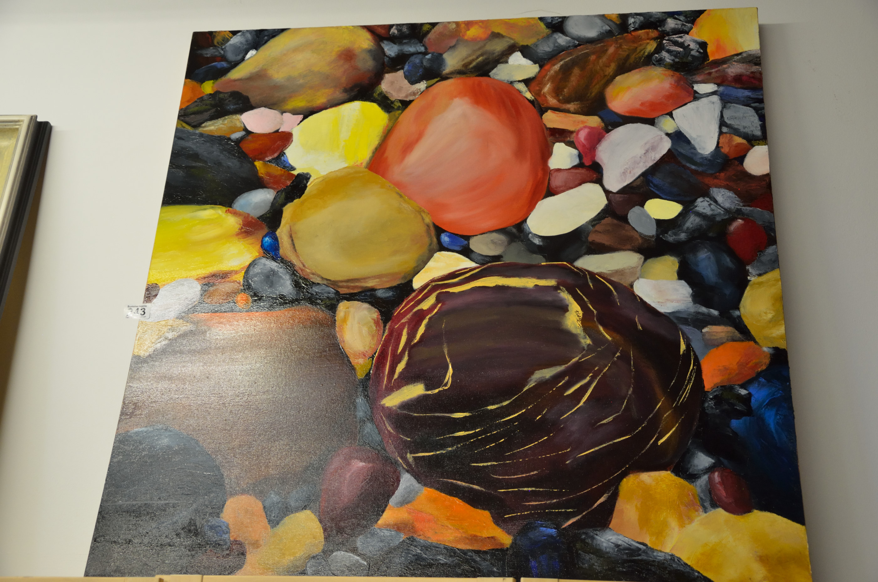 Rock and Pebble oil 2012 by Jennifer Blenkinsopp prolific artist born 17 June 1946 - Image 2 of 2