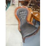 Victorian Mahogany nursing chair