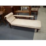 Victorian Mahogany chaise longue