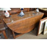 Early oak drip leaf dining table 1.4m