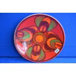 40cm Poole pottery charger by Angela Wyburgh