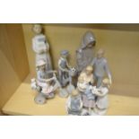 Group of five Nao and Leonardo figures