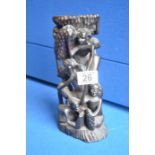 23cm African Makonde Ladder Figure