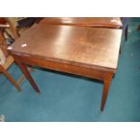 Antique mahogany tea table