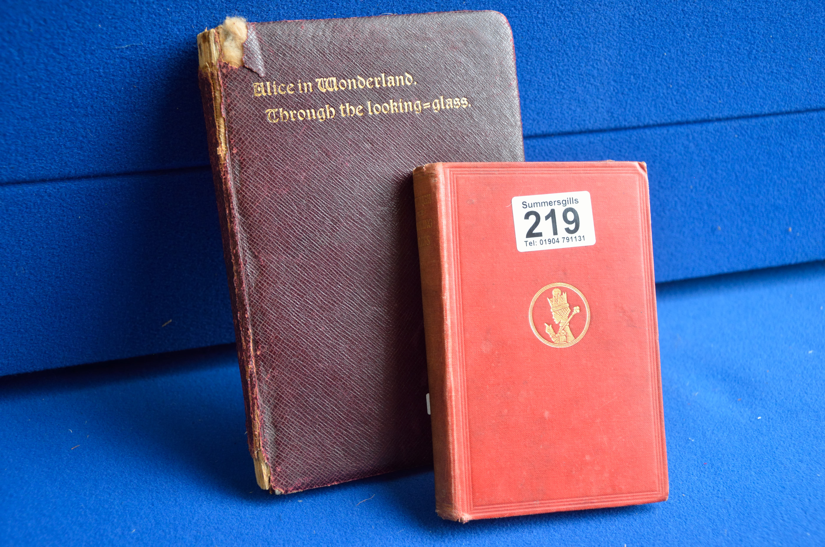 Pair of 1910 and 1924 Alice in Wonderland books