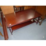 Repro Mahogany 2 tier coffee table