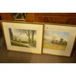 Pair of Nidderdale and Goathland paintings by John Beddows