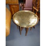 Brass top coffee table