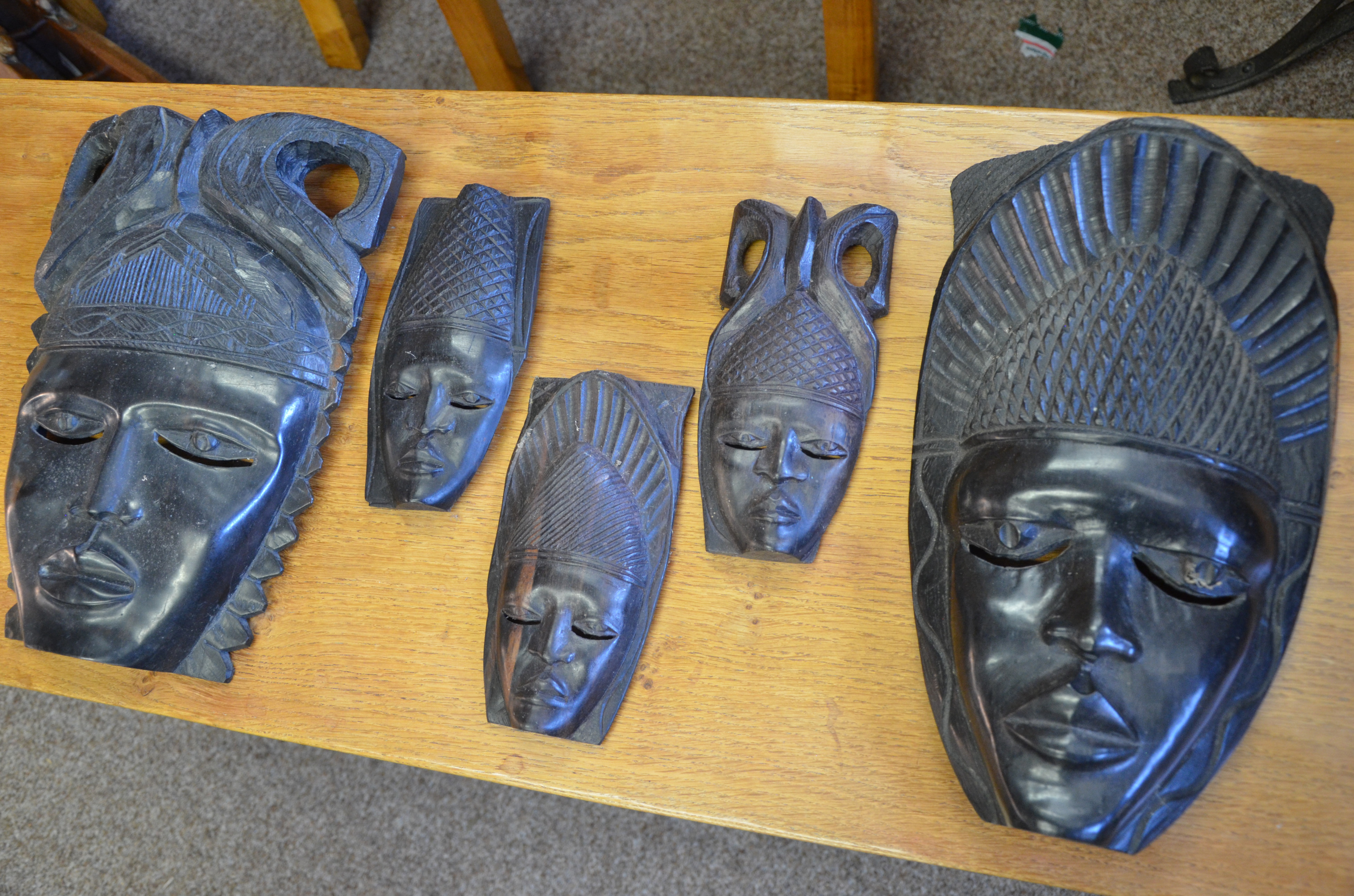 Group of African masks