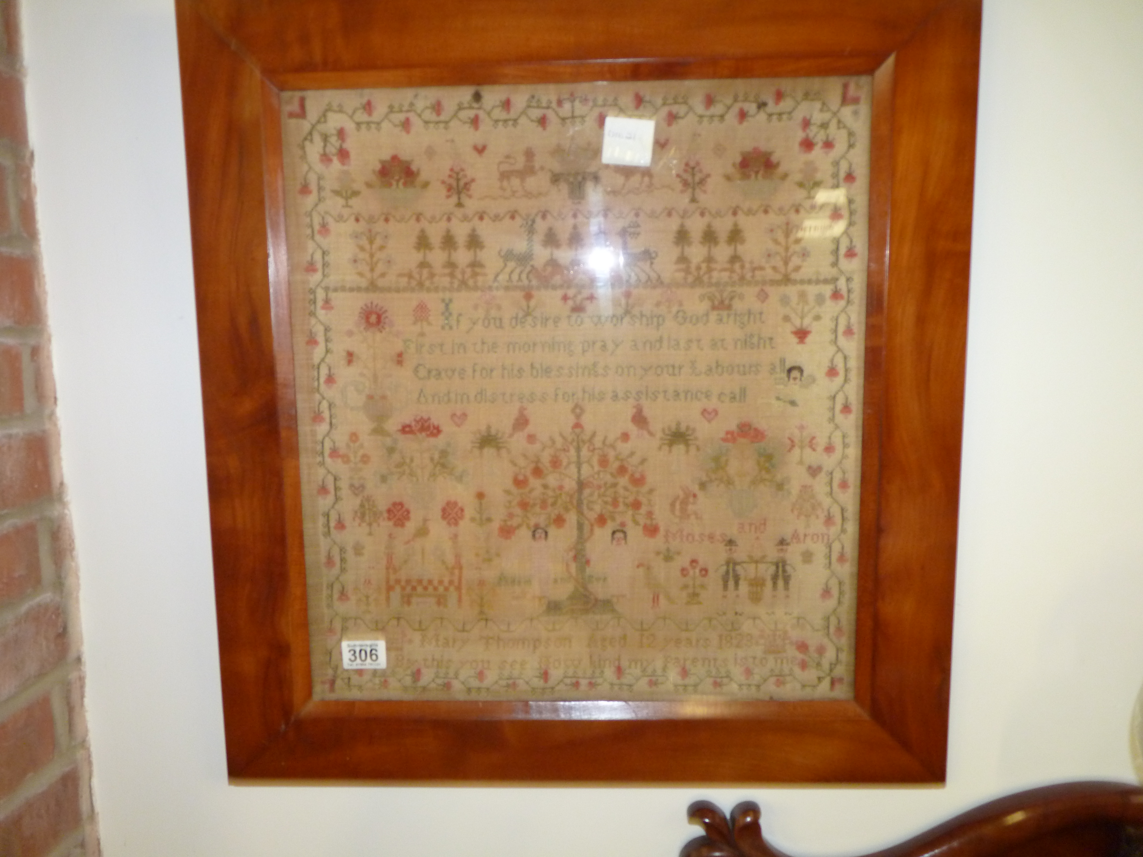 1823 framed Sampler - Image 3 of 5