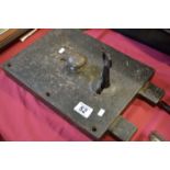 Large door lock and key from Durham Jail