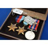 1939-45 Star, Air Crew Europe Star, 39-45 medal with MID on ribbon