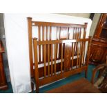Edwardian inlaid double bed