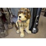 St Bernard Rescue Dog figure 65cm height