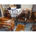 4 x Oak repro Windsor chairs