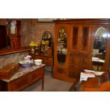 Edwardian Mahogany and inlaid 4 pce bedroom suite