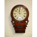 Antique Mahogany wall clock Griffith & Son Denbigh