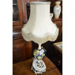 Vintage 1960s Moorcroft globe lamp