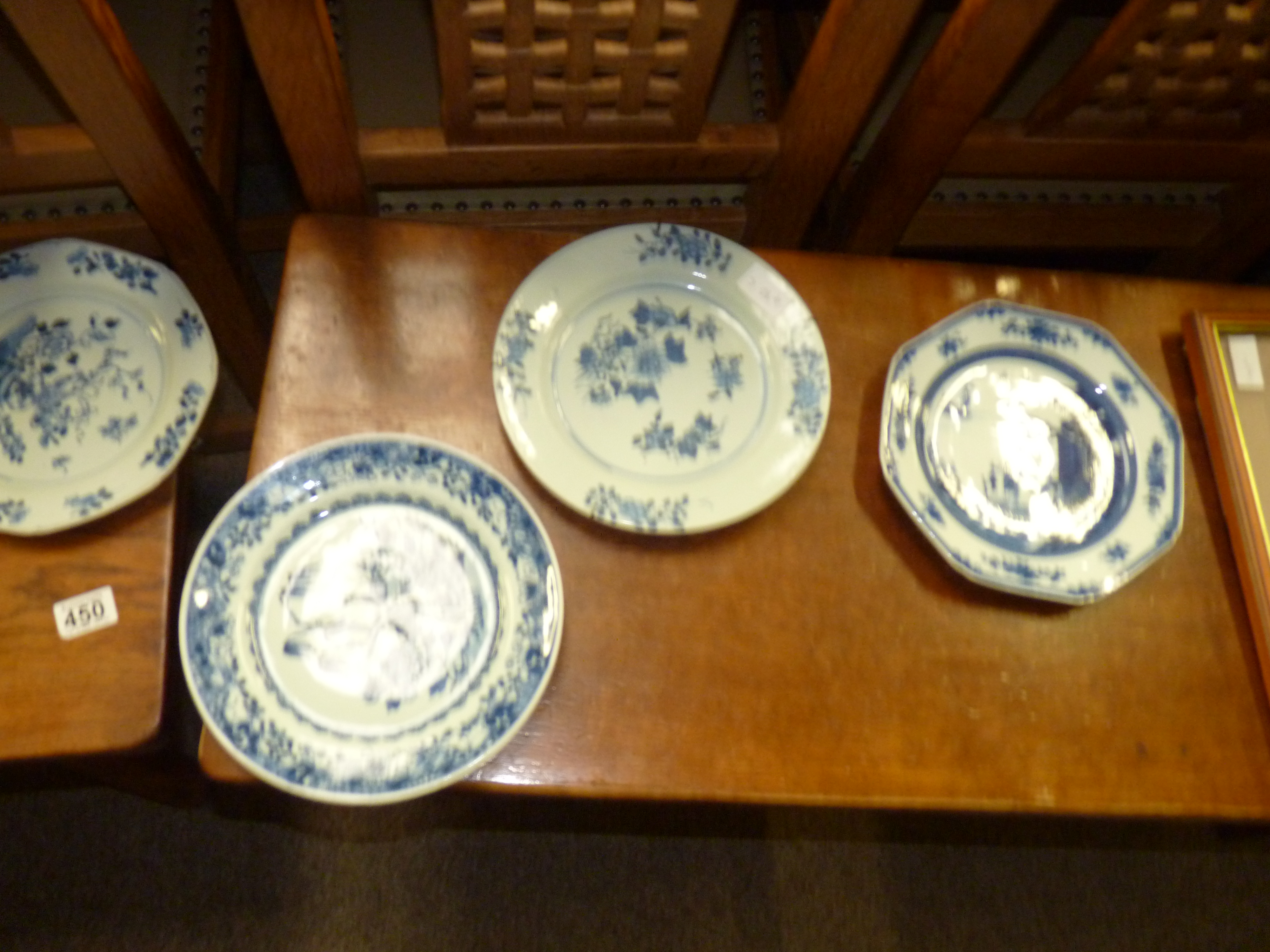 9 x Chinese blue and white plates - Image 6 of 6