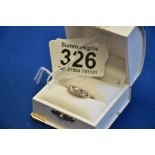 18ct gold diamond ring 1.2ct of diamonds size m