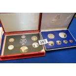 British Virgin Islands proof coin set and New Zealand proof set