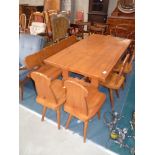 Pine Scandinavian dining set