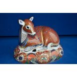 Royal Crown Derby collectors guild deer paperweight